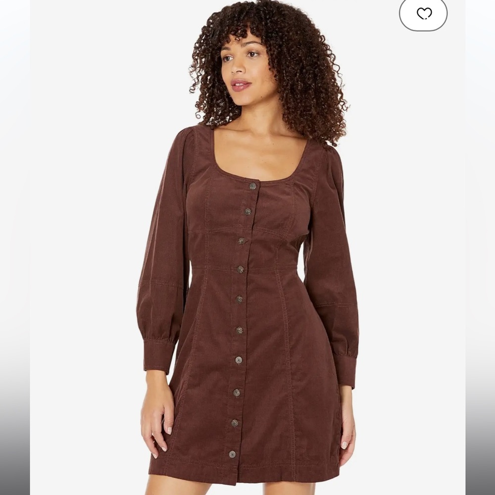 NWOT Madewell Long Sleeve Seamed Retro Dress